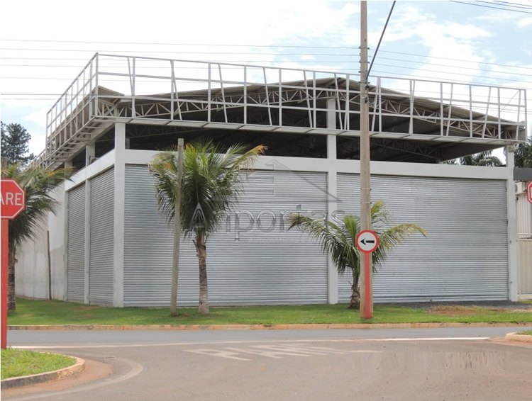 Portas de aço de enrolar galpão